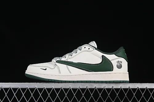 All categories Air Jordan Jordan series basketball shoes Air Jordan 1 Low High-end customized low-top sneakers Travis Scott x Fragment Design x Air Jordan 1 Low OG SP AJ1 Joe 1 Stussi joint beige black 8 low-top cultural casual sneakers ZH2598-243